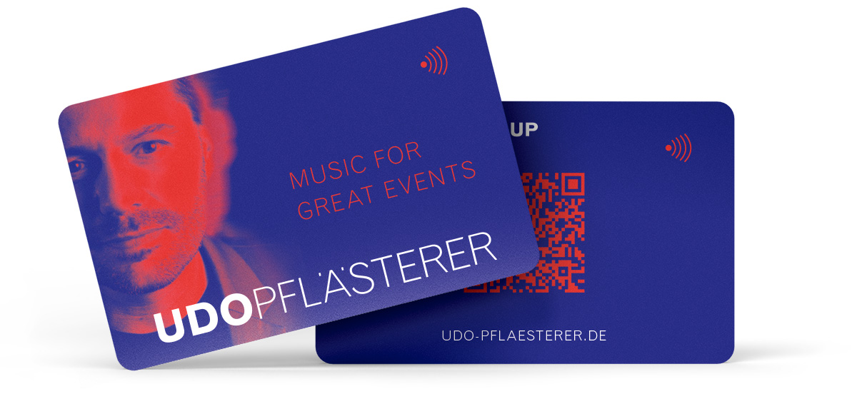 Digitale Visitenkarte des DJ und Live-Musikers Udo Pflästerer